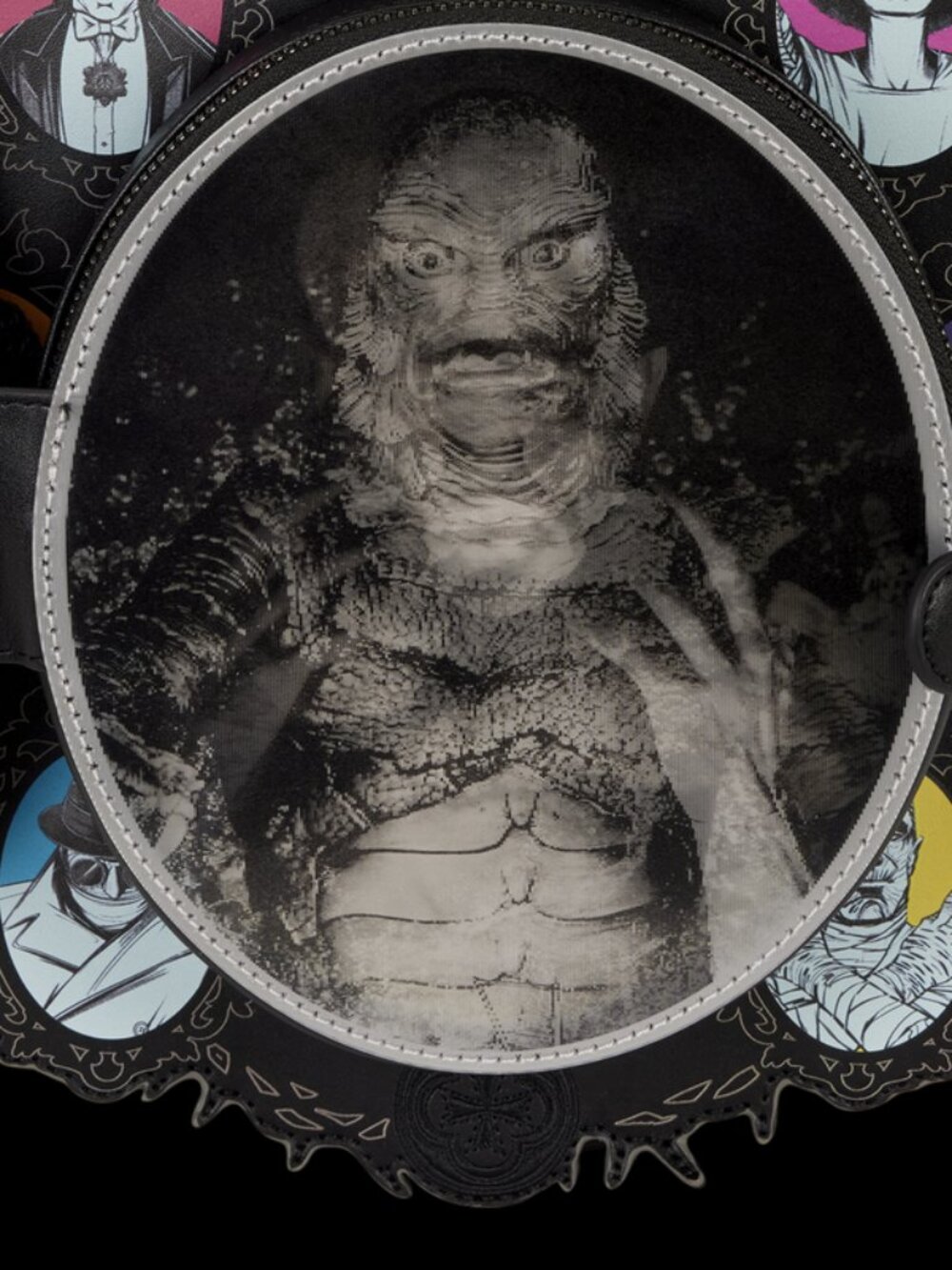 Loungefly Universal Monsters Exclusive Lenticular Cameo Backpack & Wallet NWT - Picture 9 of 16
